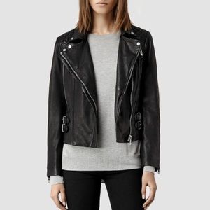 Allsaints Hawks Leather Jacket